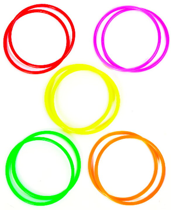 楽天市場】カラフルリング (わなげの輪) 袋入 10個入 { 景品玩具  