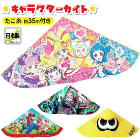 キャラクター カイト { お正月 凧揚げ 凧 キャラクター 子供 ポケモン ミニオンズ なんでもいきもの 鬼滅 仮面ライダー プリキュア パウパト マリオ ディズニー }{ おもちゃ プレゼント 子供会 景品 くじ引き 縁日 }[25L01]{配送区分D}