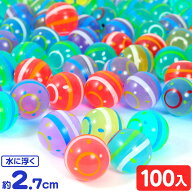 スーパーボール お祭り水風船 (クリア) 27mm 100個入 { スーパーボール すくい 水風船 ヨーヨー }{ スー…