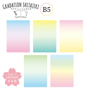 グラデーション したじき B5 GS-B5-01 GS-B5-02 GS-B5-03 GS-B5-04 GS-B5-05 { 文具 文房具 学用品 新入学 入学準備 新学期 子供 ギフト プレゼント お祝い 新入学文具 下敷き 下じき かわいい おしゃれ オシ
