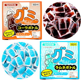 業務用 グミボトル 100付 { おかし おやつ 景品 子供 子供会 お祭り くじ引き 縁日 販促 配布 夏祭り 幼稚園 保育園 問屋 くじ付き }{ 駄菓子 お菓子 グミ ボトル ラムネ コーラ 人気 }[26B17]{配送区分D}