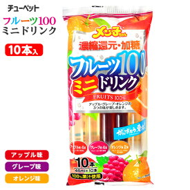 フルーツ100 ミニドリンク 10本入 { 子供会 景品 人気 子供 お祭り 縁日 イベント くじ引き 福引き おかし おやつ 配布 }{ 駄菓子 お菓子 チューペット ポッキン ポッキンアイス 棒アイス }[24E15]