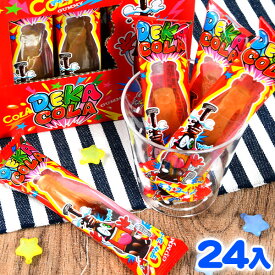 やおきん DEKA コーラグミ 24個装入 { おかし おやつ 景品 お祭り 夏祭り 縁日 問屋 子供 会 詰め合わせ 大量 まとめ買い パーティー イベント 配布 }{ 駄菓子 お菓子 デカ コーラ グミ 大きい }[25I09]{配送区分D} 送料無料(※沖縄・離島発送不可)