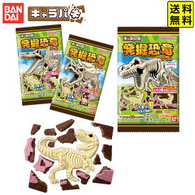 バンダイ キャラパキ 発掘恐竜 チョコ (2025年10月リニューアル) 【送料無料 ポスト投函】{ 子供会 景品 人気 子供 お祭り 縁日 イベント 福引き 配布 }{ 駄菓子 お菓子 知育 お菓子 チョコ チョコレート 化石 恐竜 発掘 男の子 }[26C26]{配送区分N}