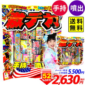 激デカ2 花火セット 花火 セット { 花火 花火セット キャンプ アウトドア イベント 縁日 景品 問屋 お祭り 子供会 自治会 人気 配布 手持花火 噴出花火 夏休み }{ 花火 }301[26E13][omkAA-543982omk]{配送区分A} 送料無料(※沖縄・離島発送不可)