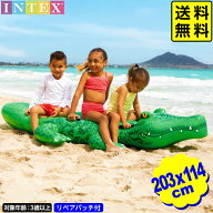 インテックス フロート ジャイアントワニ 58562 203x114cm INTEX { 海 川 プール レジャー 海水浴 }{ 浮…