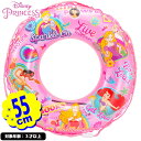 ディズニー プリンセス うきわ 55cm { プール うきわ 浮輪 浮き輪 フロート 海 ビーチ 川 プール用品 水遊び レジャー アウトドア 子供 ギフト 誕生日プレゼント }{ 浮き輪 子ども 子供用 かわいい キャラクター 女の子 }[25F07]{配送区分D}