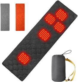 高品質 発熱パッド 寝袋用 シュラフ ホットマット 速暖 3段階温度調整 寒さ対策 USB 電熱 モバイルバッテリー給電 抗菌防臭 丸洗い可 肌に優しい 秋冬用 防寒 保温 寝袋 シュラフ用 インナーシーツ 快適温度 軽量 キャンプ 車中泊 登山 防災 自宅