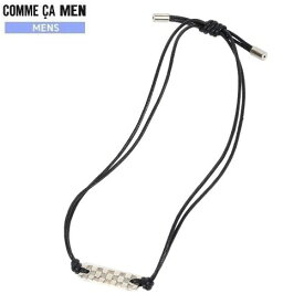 SALE66%OFF【COMME CA MEN】コムサメン 日本製 ボトル付き 市松柄モチーフブレスレット 黒『19/9/4』250919 23.10sage