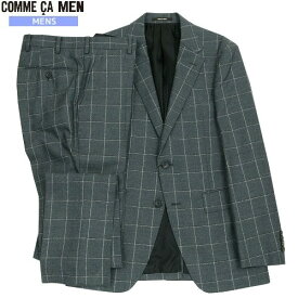 SALE65%OFF COMME CA MEN コムサメン ウィンドウペーン セットアップスーツ グレー 22/10/3 131022 23.10sage