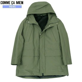 SALE59%OFF COMME CA MEN コムサメン ダウンライナー付属 3wayマウンテンコート カーキ 22/11/1 041122 23.10sage