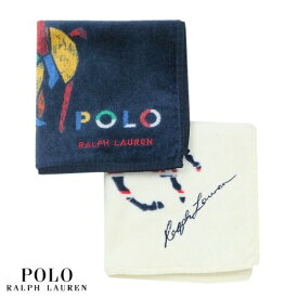 POLO RALPH LAUREN ポロ・ラルフローレン ビッグポニー タオルハンカチ 2枚セット 紺×アイボリー 22/12/3 151222【送料無料】