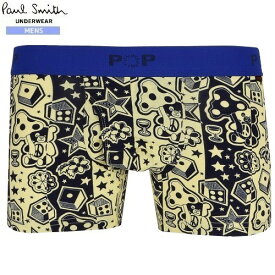 ポールスミス ボクサーパンツ Paul Smith メンズ ブランド ギフト プレゼント ラッピング無料 POP イラスト プリント ショート SHORT BOXER 黄色 23/8/1 030823【送料無料】