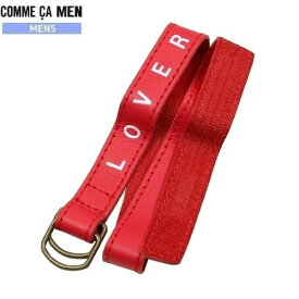 SALE72%OFF【COMME CA MEN】コムサメン 日本製 本革 ボトル付き LOVER レザーブレスレット 赤『21/8/3』200821 23.10sage