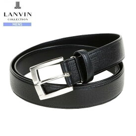 ランバン レザーベルト LANVIN COLLECTION 33%OFF メンズ ブランド 日本製 本革 ディアスキン ビジネス 黒 24/1/2 110124