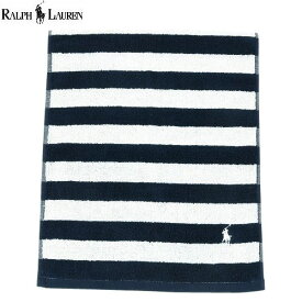 ラルフローレン フェイスタオル RALPH LAUREN ブランド ギフト プレゼント ラッピング無料 日本製 ポロ刺繍 ボーダー 紺 24/1/2 110124【送料無料】