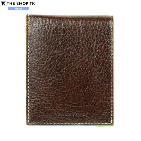 訳あり商品 ザ・ショップ・ティーケー 二つ折り財布 THE SHOP TK メンズ ブランド 本革 ヴィーノ イタリアンレザー チョコ 1505BE【送料無料】