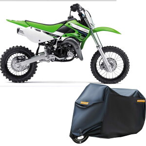 �o�C�N�J�o�[ �J���T�L KX85- 2013�ԑ̃J�o�[ �ϔM UV�J�b�g ��v ���� 210D�I�b�N�X ���� �O�㌮�� ����h�~ ����іh�~ �ϋv �o�C�N�J�o�[ (BLACk(��) 2XL(245cm*105cm*125cm))