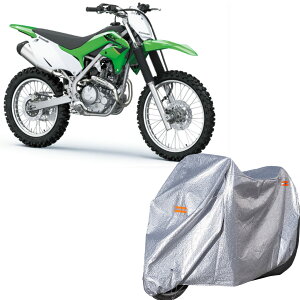 �o�C�N�J�o�[ �ԑ̃J�o�[ �ϔM �J���T�L KLX230RUV�J�b�g ��v ���� 210D�I�b�N�X ���� �O�㌮�� ����h�~ ����іh�~ �ϋv �o�C�N�J�o�[ (Silver(��) 4XL(295cm*110cm*140cm))