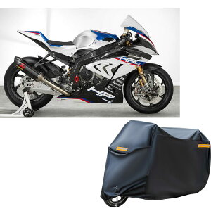 �o�C�N�J�o�[ �ԑ̃J�o�[ �ϔM BMW HP4 RACEUV�J�b�g ��v ���� 210D�I�b�N�X ���� �O�㌮�� ����h�~ ����іh�~ �ϋv �o�C�N�J�o�[ (BLACk(��) L(220*95*110cm))