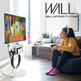 累計70万台 テレビ台 壁寄せテレビスタンド WALL A2ロータイプ ゲーミングモデル 24型～55型対応+ポータブルゲーム機ホルダー 2点セット