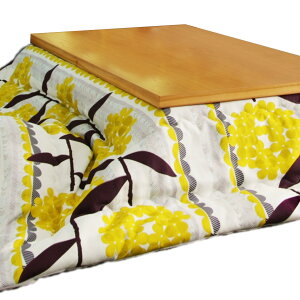 【5%OFFクーポン対象】こたつ布団 北欧 正方形 『日本製厚手カーテン生地の北欧柄こたつ布団 〔ナチュール〕 205x205cm』 洗える おしゃれ 大判 こたつ用掛け布団 あったか ノルディック 国産[