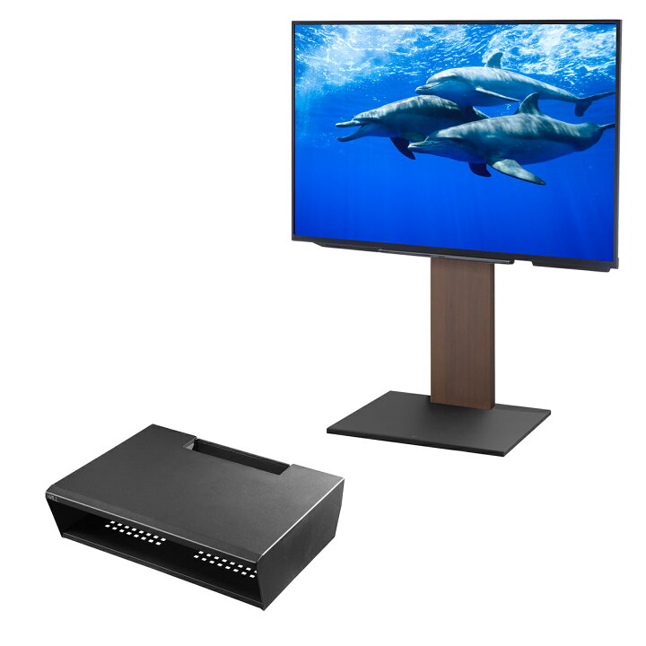 JAPANNEXT 55インチ 4Kモニター+EQUALS wall v2 テレビスタンド EQUALS 