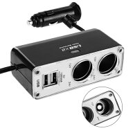 【合計約60W】便利グッズ 車 USB 電源 充電器 シガーソケット 増設 分配器 2連 2ポート 変換 車載充電器 …