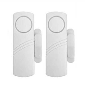 ドア 窓 扉 防犯アラーム ブザー 警報器 ワイヤレス セキュリティセンサー磁気センサー 玄関ドアなどに簡単設置 2個セット