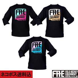 F-H-E 長袖シャツ 2色プリント　【ホッケーロンT】【フィールドホッケー 】【ホッケードライTシャツ】【吸汗速乾】【送料無料】