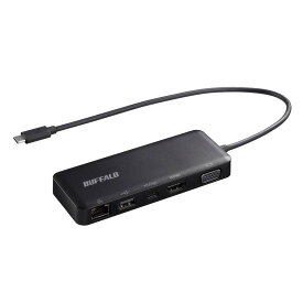 バッファロー BUFFALO USB Type-C接続 5-in-1 ドッキングステーション LUD-U3-CGD/N PowerDelivery 有線LAN HDMI VGA USB 3.2(Gen 1)対応ポートMacbook/Surface メーカー動作確認済みラップトップパソコン対応
