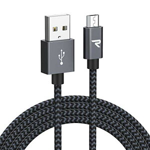 Rampow Micro USB P[u3M/ 2.4A}[dP[u f[^]Ή ϋvґgiCP[u Sharp Aquos/Sony Xperia/Fujitsu Arrows/Asus ZenFone/Samsung Galaxy@Ή Android X}z [dP[u }