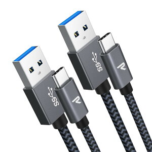 Rampow USB Type C P[u1m/2_Zbg}[d QuickCharge3.0Ή USB3.0Ki usb-c ^Cvc P[u Sony Xperia XZ/XZ2 AhCh@Ή ݑΖx