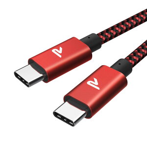RAMPOW USB-C USB-C P[u100W PDΉ/USB 3.2 Gen 2x2-20Gbpsf[^]PD3.0/QC3.0[d 4K/60Hz fo͑Ή ϋv type-cP[u MacBook Pro/iPad Pro/Google Pixel/Galaxy^CvCΉ ݑΖ/ox 