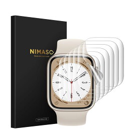 6枚組 NIMASO フィルム 41mm Apple Watch series 9 / 8 / 7 対応 apple watch 8 / 7 保護フィルム アップルウォッチ 用 NSW21J361