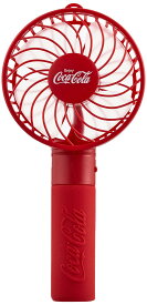 カミオジャパン 携帯扇風機 ハンディファン コカコーラ レッド 充電式 ネックストラップ付 風量調節可能 24190