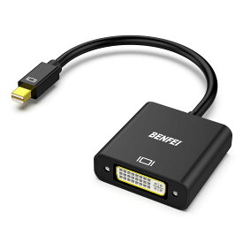 BENFEI Mini DisplayPort - DVI、Gold-Plated Mini DP（Thunderbolt 2互換）- DVIアダプターへ、MacBook Air/Pro、Microsoft Surface Pro/Dock、モニター、プロジェクターなどと互換性があります