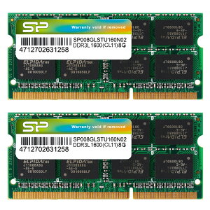 VRp[ m[gPCp 1.35V (d) DDR3L 1600 PC3L-12800 8GB×2 204Pin Mac Ή SP016GLSTU160N22