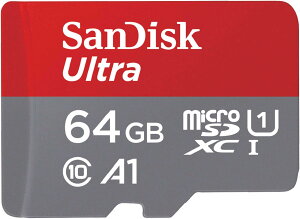 SanDisk TfBXN Ki microSDJ[h 64GB UHS-I Class10 10Nԕۏ SanDisk Ultra SDSQUAB-064G-GH3MA VpbP[W