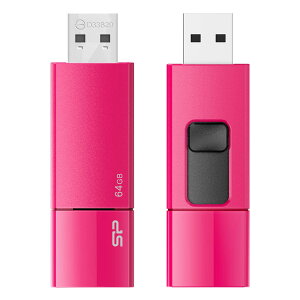 �V���R���p���[ USB������ 64GB USB3.0 �X���C�h�� Blaze B05 �s���N SP064GBUF3B05V1H