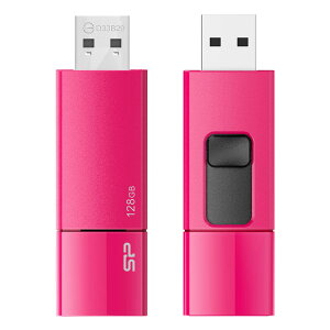 �V���R���p���[ USB������ 128GB USB3.0 �X���C�h�� Blaze B05 �s���N SP128GBUF3B05V1H