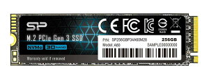 VRp[ SSD 256GB 3D NAND M.2 2280 PCIe3.0×4 NVMe1.3 P34A60V[Y 5Nۏ SP256GBP34A60M28