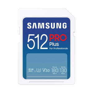 Samsung PRO Plus SDJ[h 512GB SDXC UHS-1 U3 MB-SD512S-IT/EC Kۏؕi