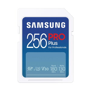 TX(SAMSUNG) Samsung PRO Plus SDJ[h 256GB SDXC UHS-1 U3 MB-SD256S-IT/EC Kۏؕi