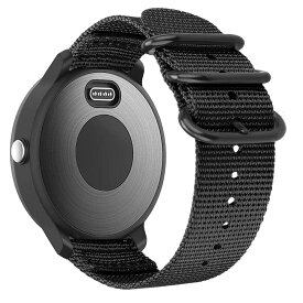 Fintie for Garmin Vivoactive 3 / Vivoactive 3 Music / Vivomove HR / ForeAthlete 245/645 Music バンド ベルト スポーツバンド 交換用ストラップ ウォッチベルト ソフト ナイロン製 調節可能 通気 おしゃれ（1ブラック）