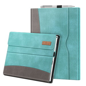 Fintie Microsoft Surface Pro 7 Plus/ Pro 7 / Pro 6 / Pro 5 2017 / Pro 4 / Pro 3 �P�[�X �J�o�[ �^�u���b�g�P�[�X �S�ʕی� ���^ �X�^���h�@�\�t�� �}���`���p PU ���U�[ �|�P�b�g�t�� �y���z���_�[�t�� ���[�� (