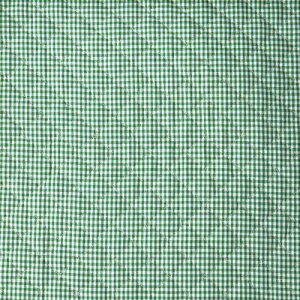 KIYOHARA キルティング生地 ギンガム 小 約105cm巾×50cmカット GR グリーン TY51K-50