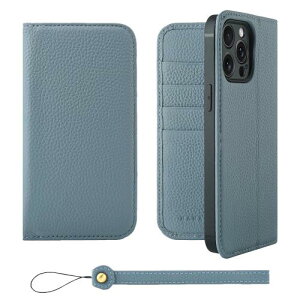HANATORA iPhone15ProMax �P�[�X �蒠�^ �{�v �X�}�z�P�[�X �X�}�z �X�^���h �X�g���b�v �t�� �V�������N�J�[�t���U�[ �M�t�g �x���g�Ȃ� �}�O�l�b�g�Ȃ� �u���[�O���[ H0XA-15ProMax-BlueGray