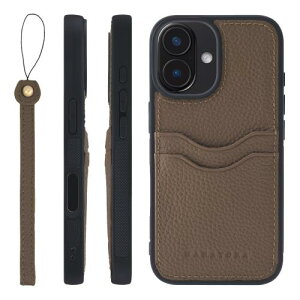 HANATORA iPhone16 �P�[�X �{�v �ϏՌ� �o���p�[�^ �X�}�z�P�[�X �X�}�z �X�g���b�v �t�� �V�������N���U�[ �M�t�g �g�[�v CPGGZ-16-Taupe