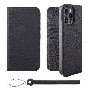 HANATORA iPhone15ProMax �P�[�X �蒠�^ �{�v �X�}�z�P�[�X �X�}�z �X�^���h �X�g���b�v �t�� �V�������N�J�[�t���U�[ �M�t�g �x���g�Ȃ� �}�O�l�b�g�Ȃ� �u���b�N H0XA-15ProMax-Black